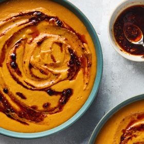 Curried Coconut and Red Lentil Soup