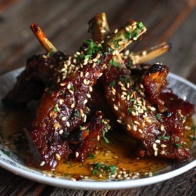 Spicy Honey Glazed Lamb Ribs