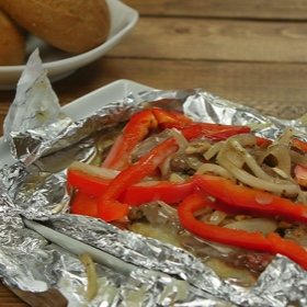 Philly Cheesesteak Foil Packet Dinner