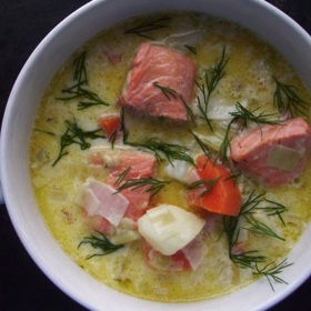 Lohikeitto (Finnish Salmon Soup)