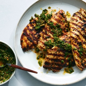 Mayo-Marinated Chicken with Chimichurri