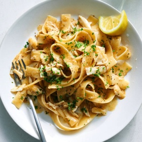 Garlicky Crab and Brown Butter Pasta