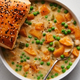 Butternut Squash Soup Pot Pie