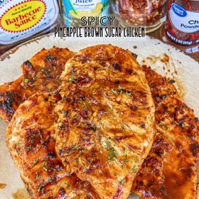 Spicy Pineapple Brown Sugar Chicken