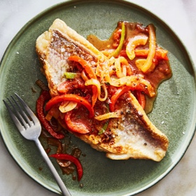Fried Snapper with Creole Sauce