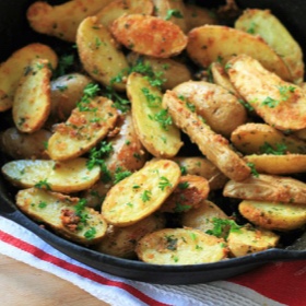 Roasted Garlic-Parmesan Fingerling Potatoes