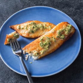 Sautéed Tilapia with Chive-Lemon Miso Butter