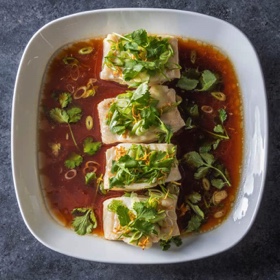 Oven-Steamed Fish with Scallions and Ginger