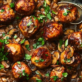 Marsala Chicken Meatballs