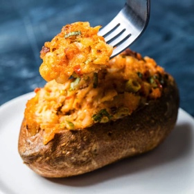 Twice-Baked Potatoes with Chorizo and Chipotle