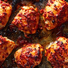 Spicy Roasted Chicken Thighs