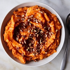 Mashed Sweet Potatoes with Maple and Brown Butter