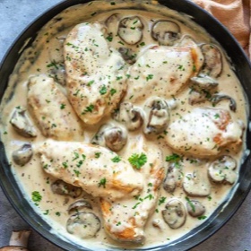 Romantic Chicken with Artichokes and Mushrooms