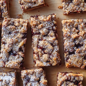 Pecan Linzer Bars