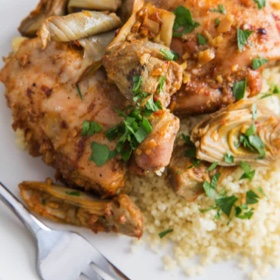 Baked Chicken with Artichokes