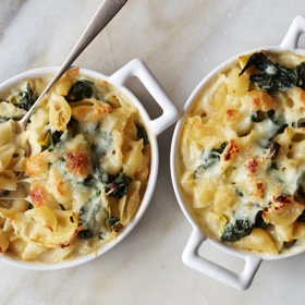Baked Spinach-Artichoke Pasta