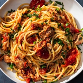 Spaghetti Al Tonno for Two