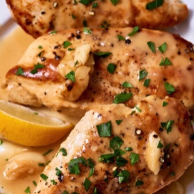 Slow Cooker Lemon-Garlic Chicken Breast