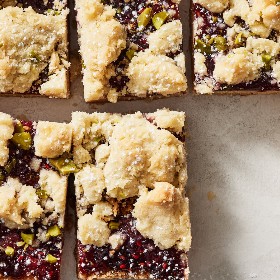 Strawberry Jam Bars with Cardamom