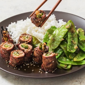 Negimaki (Japanese Grilled Steak and Scallion Rolls)