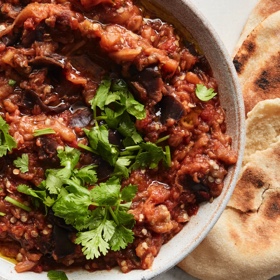 Zaalouk (Eggplant and Tomato Salad)