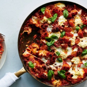 Cheesy Baked Pasta with Sausage and Ricotta