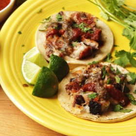 Tacos De Castacán Con Queso (Yucatecan Pork Belly and Cheese Tacos)