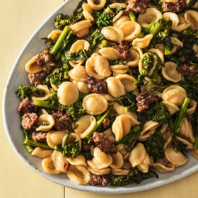 Instant Pot Orecchiette with Broccoli Rabe and Sausage