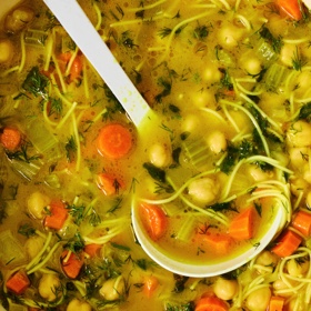 Chickpea Noodle Soup