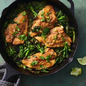 Roasted Fish and Broccolini with Tamarind and Black Pepper