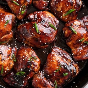 Honey Soy Baked Chicken Thighs