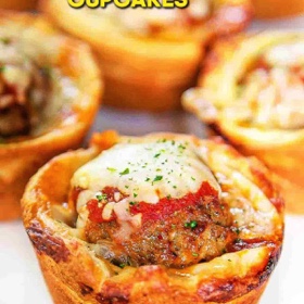 Meatball Sub Cupcakes