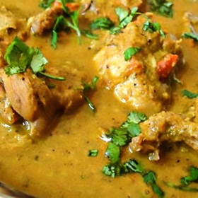 Preparing Rich Chicken Mughlai Stew