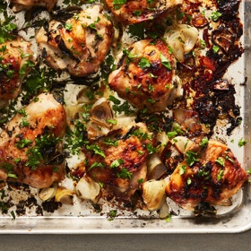 Pernil-Style Roasted Chicken Thighs