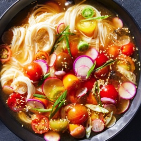 Cold Noodles with Tomatoes