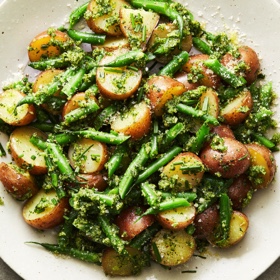Chive Pesto Potato Salad