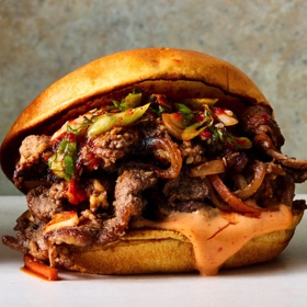 Bulgogi Sliders with Scallion Salsa