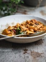 Mushroom Masala Curry with Chickpeas