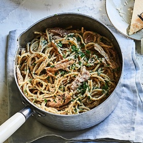Nutty Chicken & Lemon Spaghetti