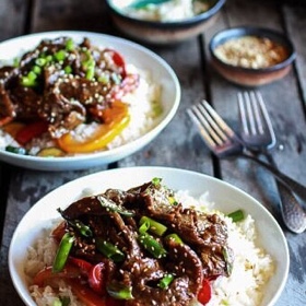 30 Minute Korean Beef + Toasted Sesame Rice