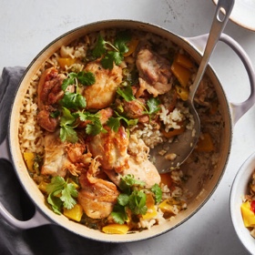 Sticky Coconut Chicken and Rice