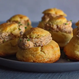 Cheesesteak Cream Puffs