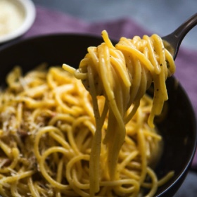 Spaghetti with Carbonara Sauce