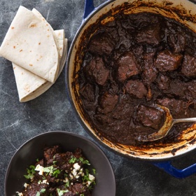 Arrachera en Adobo (Flank Steak in Adobo)