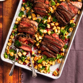 Roasted Coffee and Fennel–Rubbed Short Ribs with Celery Root Salad