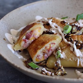Corned Beef and Cheddar Pierogi