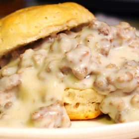 Easy Sausage Gravy and Biscuits