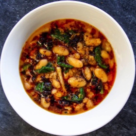 Mapo Beans (White Beans Cooked in the Style of Mapo Tofu)