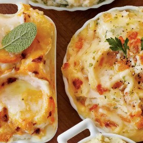 Caramelized Onion Mashed Potato Bake