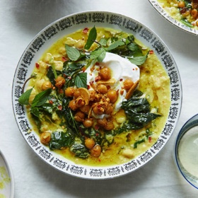 Spiced Chickpea Stew with Coconut and Turmeric